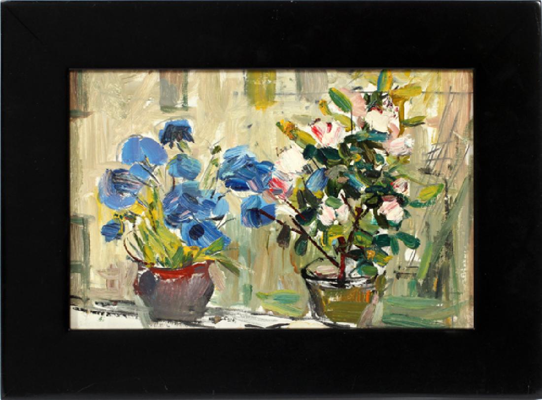 BEARING VLADIMIR LEBEDEV ESTATE STAMP OIL PAINTING (1 of 3)