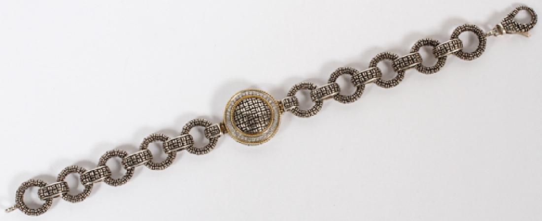 EFFY LADY'S DIAMOND GOLD & STERLING SILVER BRACELET (1 of 3)
