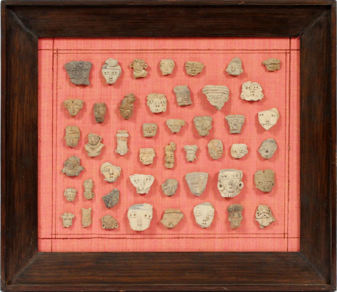 PRE COLUMBIAN TERRACOTTA FIGURAL HEADS (1 of 3)