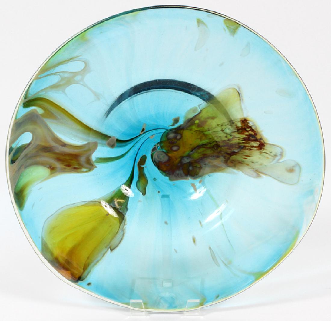 KENT FOREST IPSEN STUDIO GLASS CENTERPIECE BOWL (1 of 2)