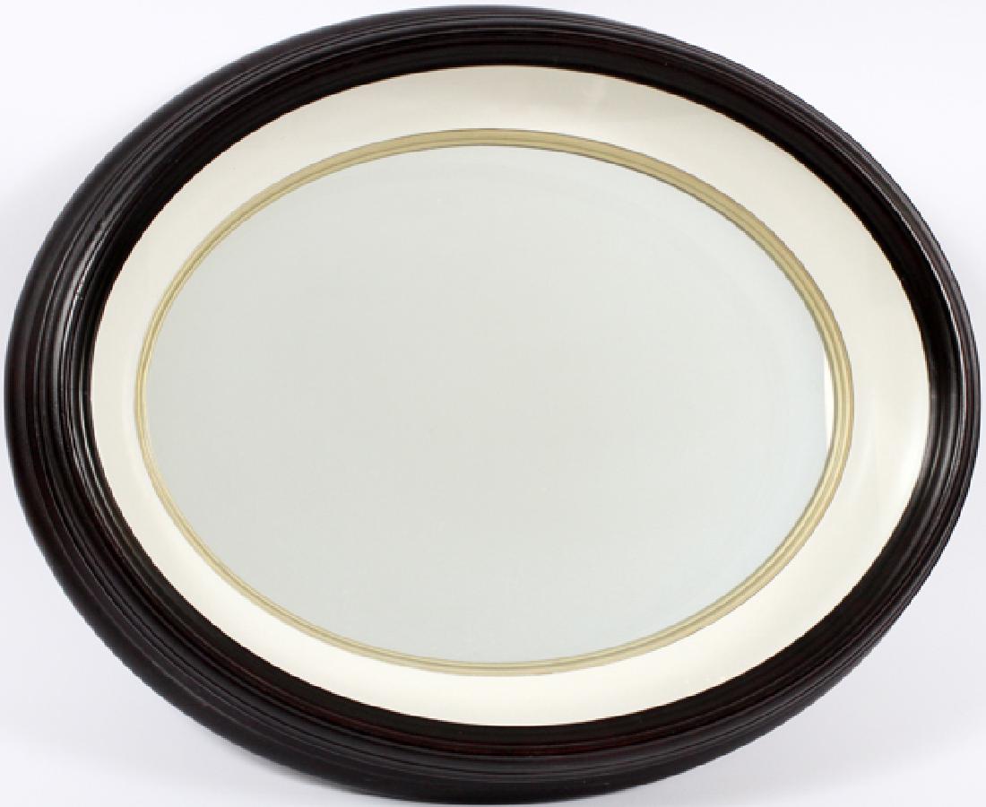 BAKER PATINATED WOOD MIRROR (1 of 4)