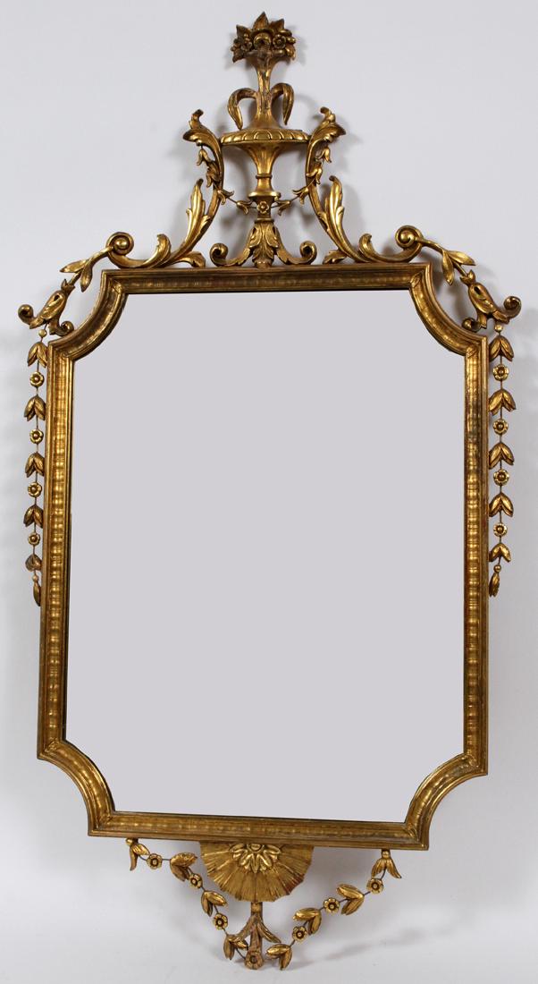 GILT WOOD MIRROR (1 of 3)