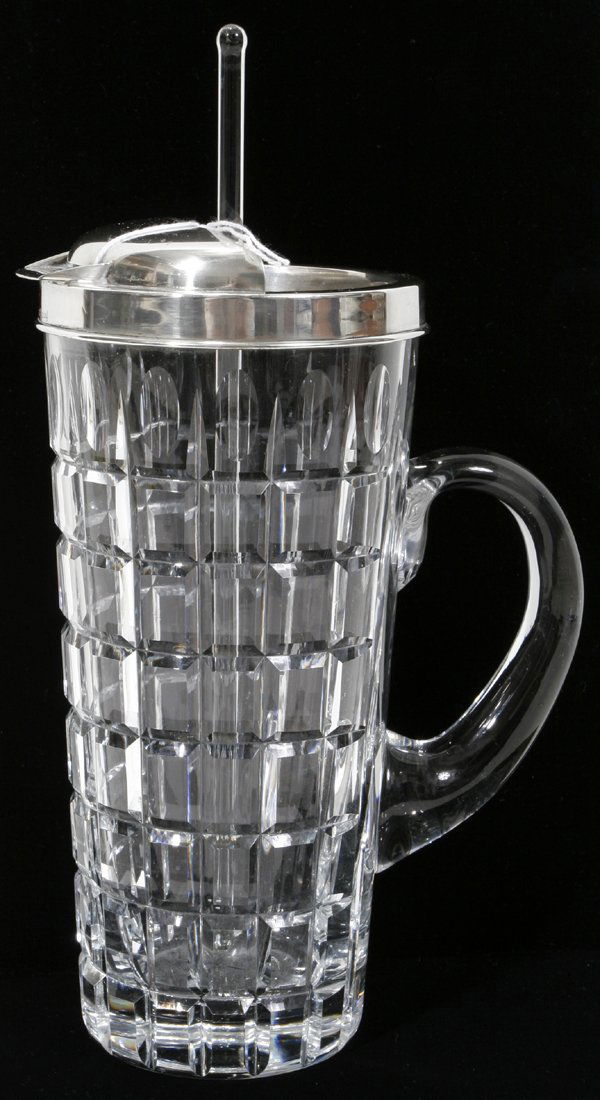 122361 HAWKES STERLING & CRYSTAL COCKTAIL SHAKER