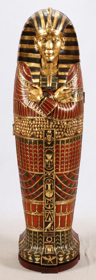 EGYPTIAN SARCOPHAGUS STYLE BOOKCASE