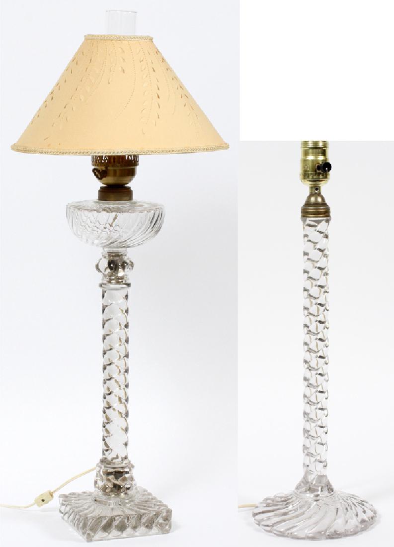 ANTIQUE GLASS LAMPS TWO (1 of 5)