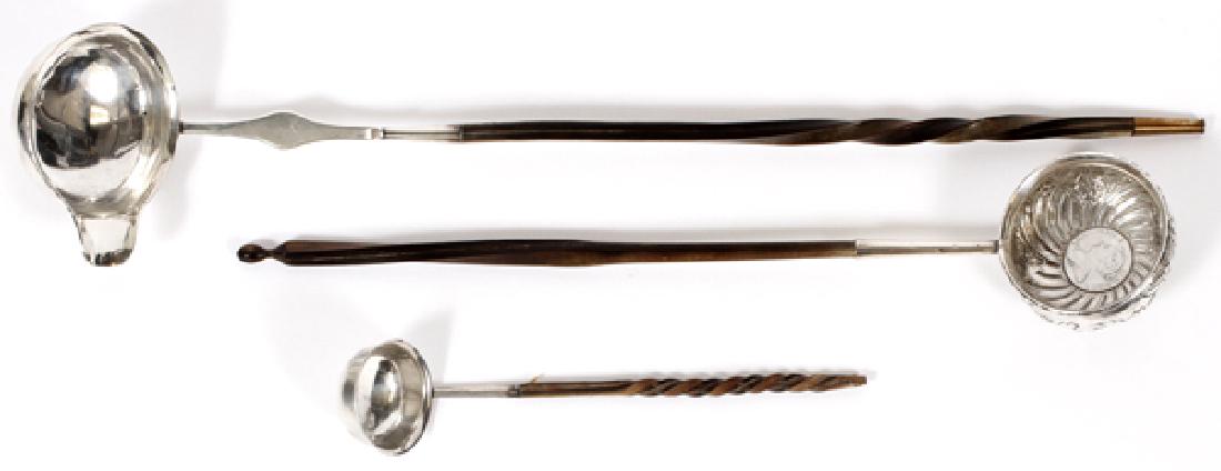 ANTIQUE STERLING LADLES 3 PCS. (1 of 5)