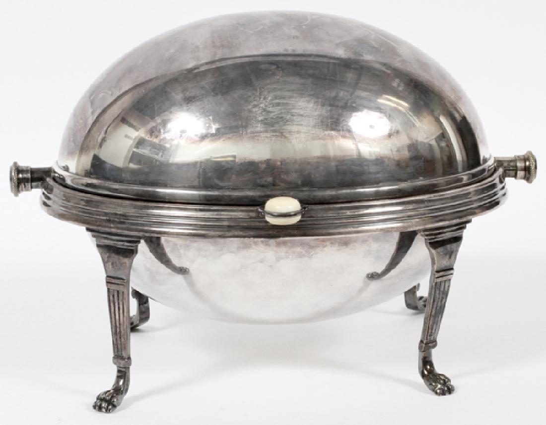 ELLIS-BARKER SILVER-PLATED DOME-TOP ENTREE WARMER (1 of 2)
