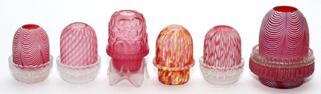 VICTORIAN GLASS FAIRY LAMPS LATE 19TH C./EARLY 20TH (1 of 2)