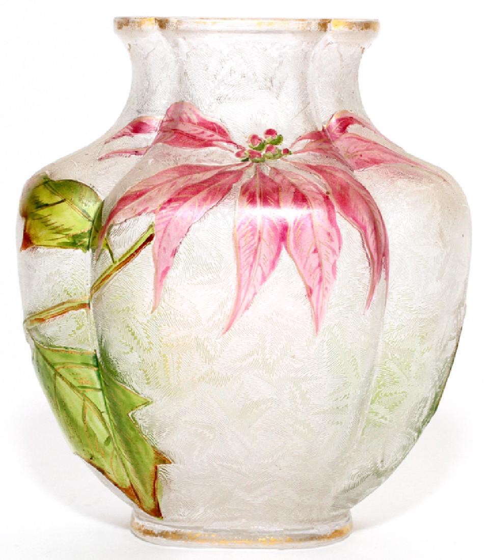 CAMEO GLASS VASE C. 1900 (1 of 4)