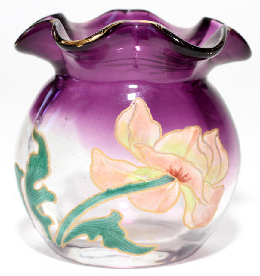 MOUNT JOYE QUALITY ENAMELED VASE (1 of 3)