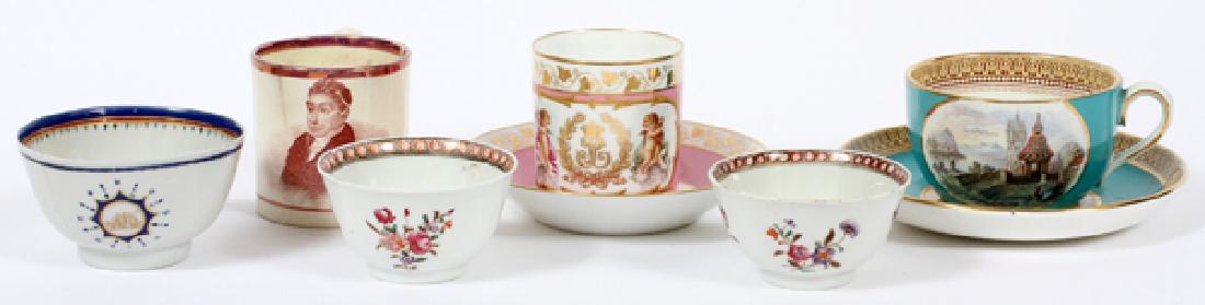SEVRES CUP AND SAUCER AND 5 OTHERS (1 of 2)