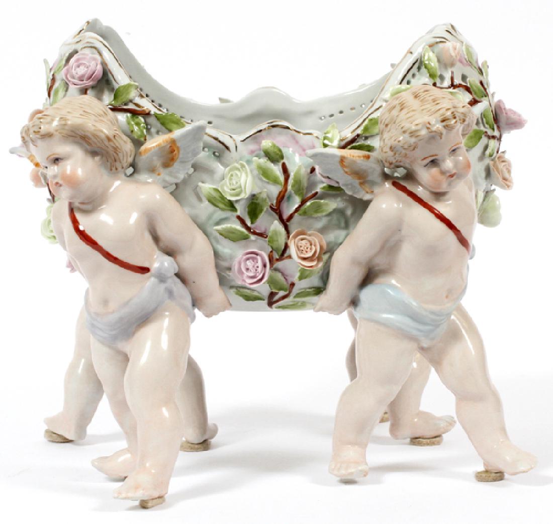 GERMAN PORCELAIN ANGEL CENTERPIECE (1 of 3)