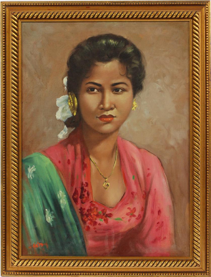 OIL PORTRAIT ON MASONITE BOARD (1 of 4)