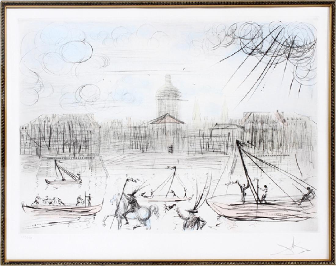 SALVADOR DALI HAND COLORED DRYPOINT 1975 (1 of 5)