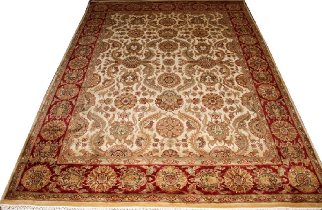 PERSIAN TABRIZ DESIGN HANDMADE WOOL CARPET (1 of 2)