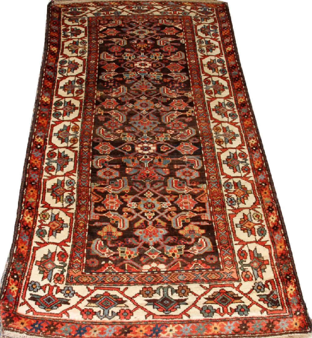 PERSIAN HAMADAN WOOL HANDMADE RUG C. 1940-1960 (1 of 2)