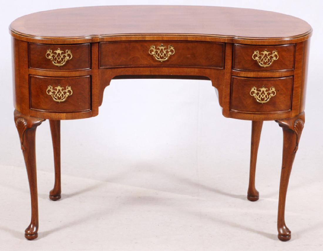 Henredon Louis Xv Style Kidney Shaped Writing Desk