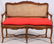 LOUIS XV STYLE CARVED WALNUT SETTEE