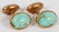 NATURAL PERSIAN TURQUOISE & ROSE GOLD CUFFLINKS