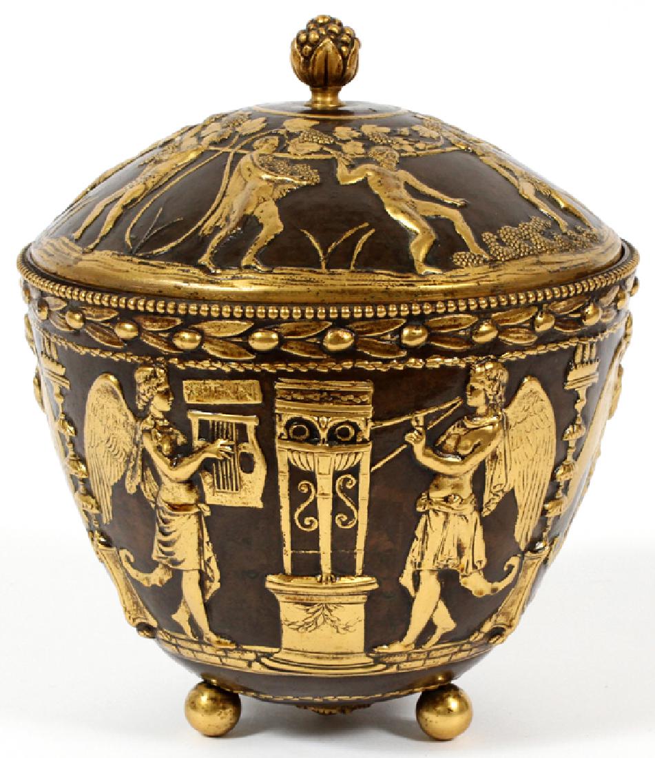 CALDWELL METAL COVERED JAR (1 of 4)