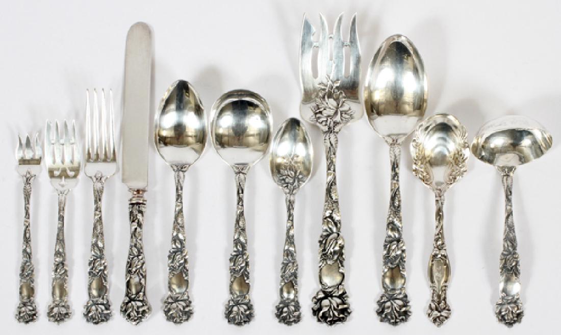 ALVIN MFG. CO. BRIDAL ROSE STERLING SILVER FLATWARE (1 of 3)