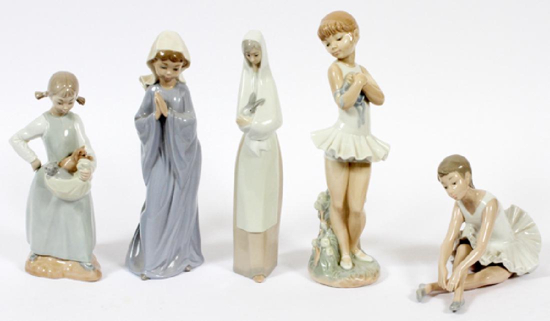 NAO PORCELAIN FIGURINES 5 PCS. (1 of 2)