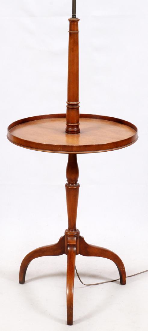 MAHOGANY TABLE-FLOOR LAMP (1 of 3)