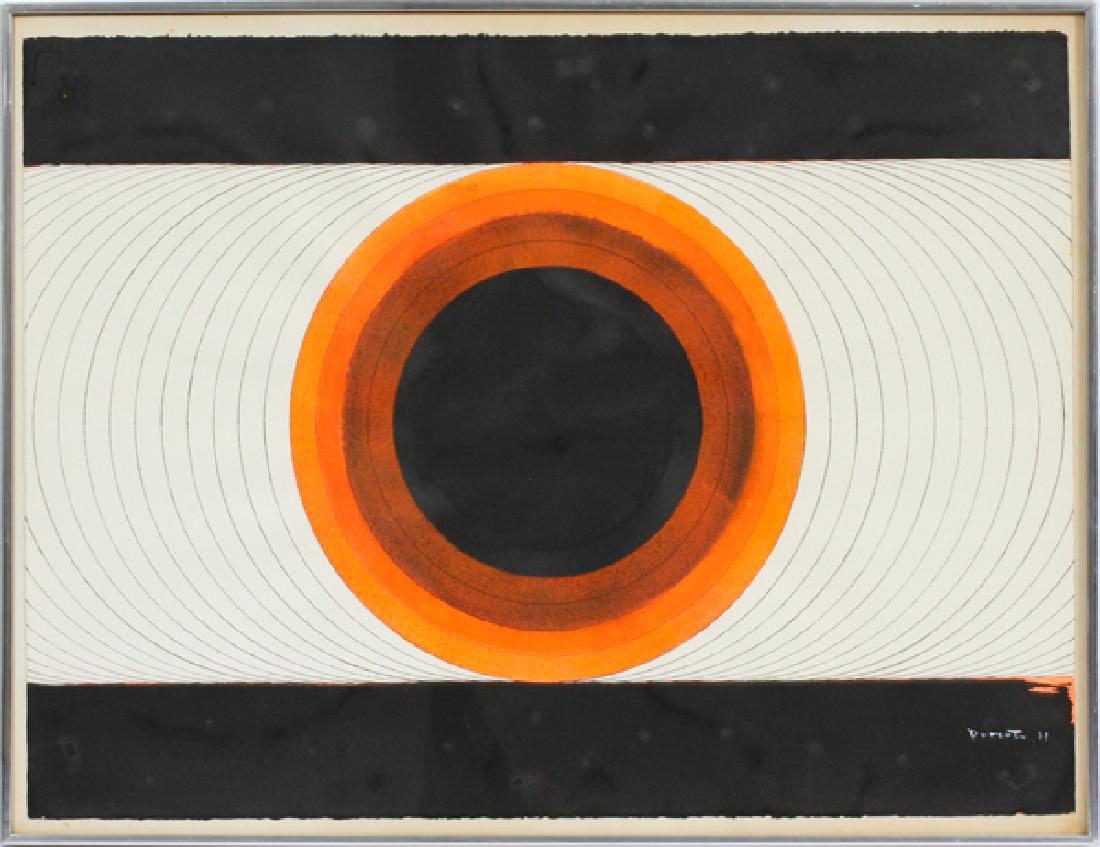 HISAO DOMOTO GOUACHE ON PAPER 1971 (1 of 5)