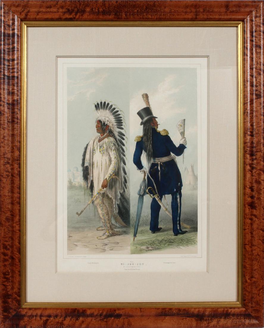 GEORGE CATLIN HAND COLORED LITHOGRAPH BY MC. GAHEY (1 of 7)
