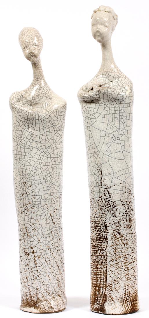MODERN CERAMIC FIGURES PAIR (1 of 5)