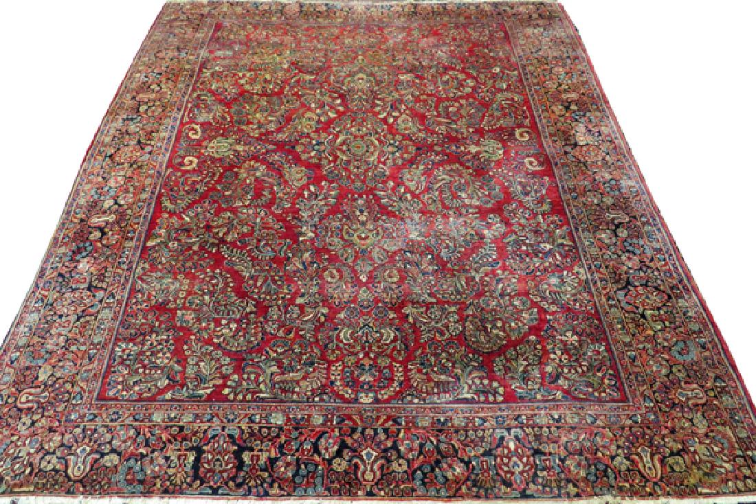 SAROUK HAND WOVEN WOOL CARPET (1 of 4)