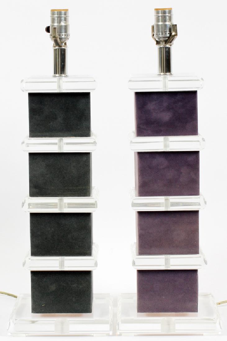 MID CENTURY MODERN LAMPS PAIR (1 of 3)