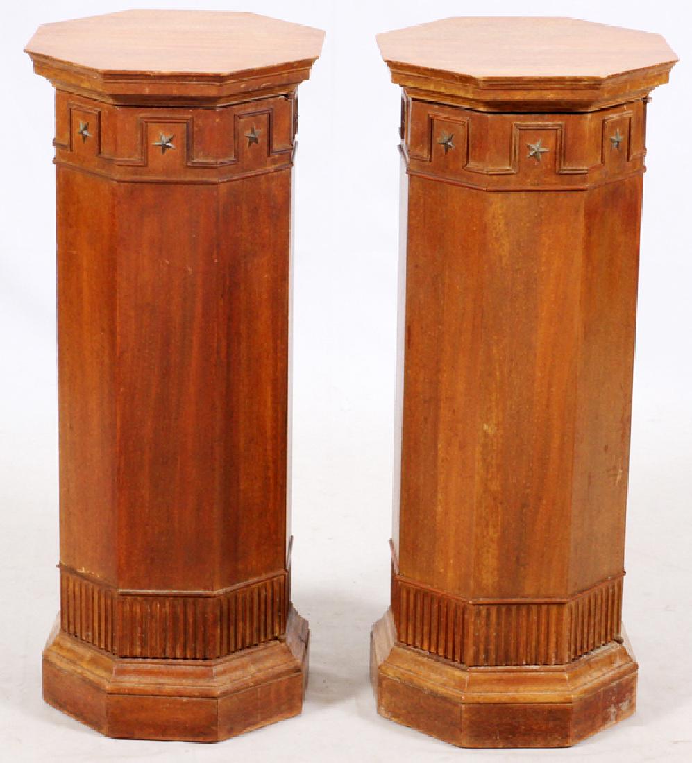 ARCHITECTURAL WOOD COLUMNS PAIR (1 of 2)