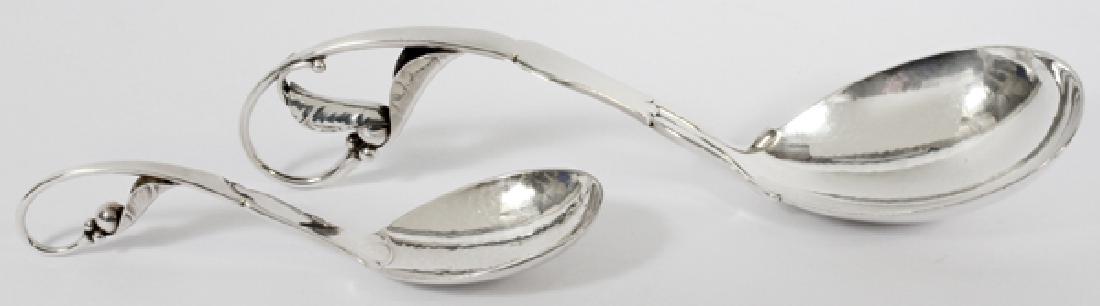 GEORG JENSEN STERLING SILVER "BLOSSOM" SPOONS (1 of 3)