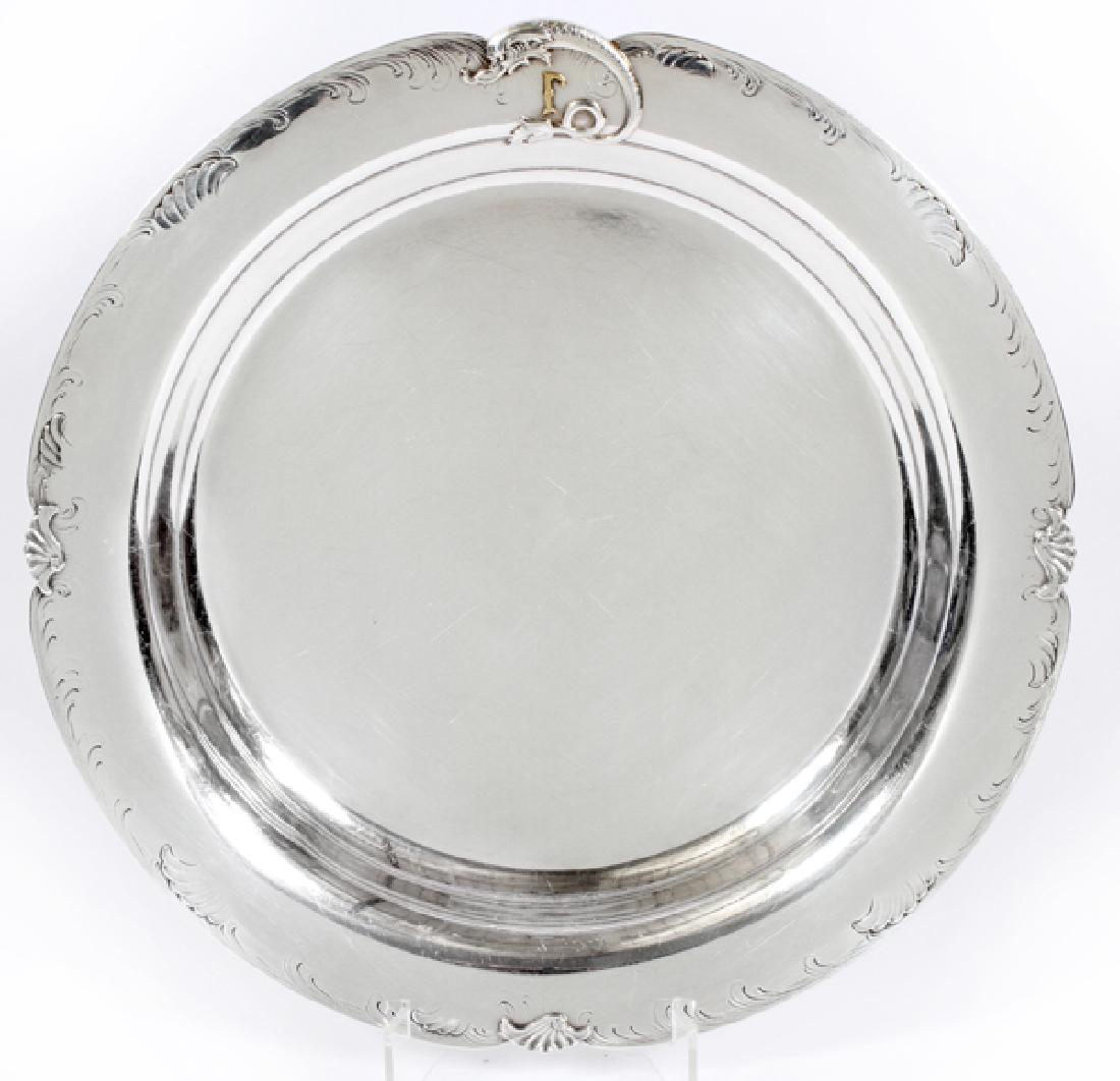 BARBOUR SILVER CO. STERLING FOOTED TRAY (1 of 6)