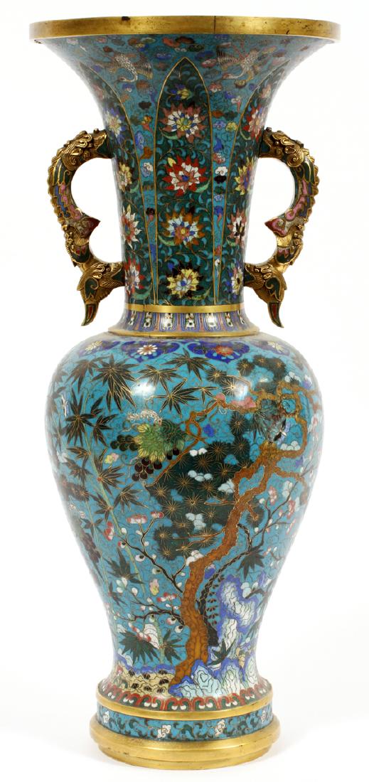 CHINESE CLOISONNE VASE, 19TH.C. (1 of 6)