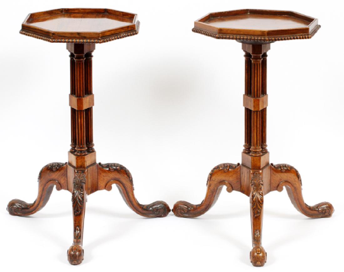 ENGLISH GEORGE III STYLE CARVED MAHOGANY TABLES (1 of 5)