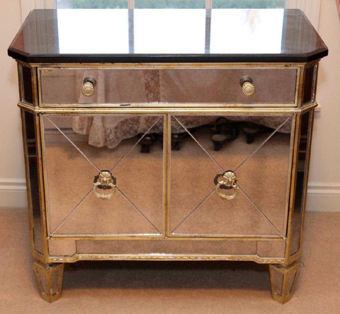 CONTEMPORARY MIRRORED CABINET C. 1950'S (1 of 3)