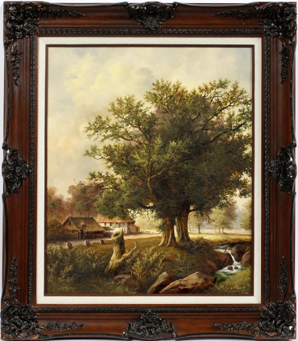 GUNTHER OIL ON CANVAS, GERMAN LANDSCAPE (1 of 4)