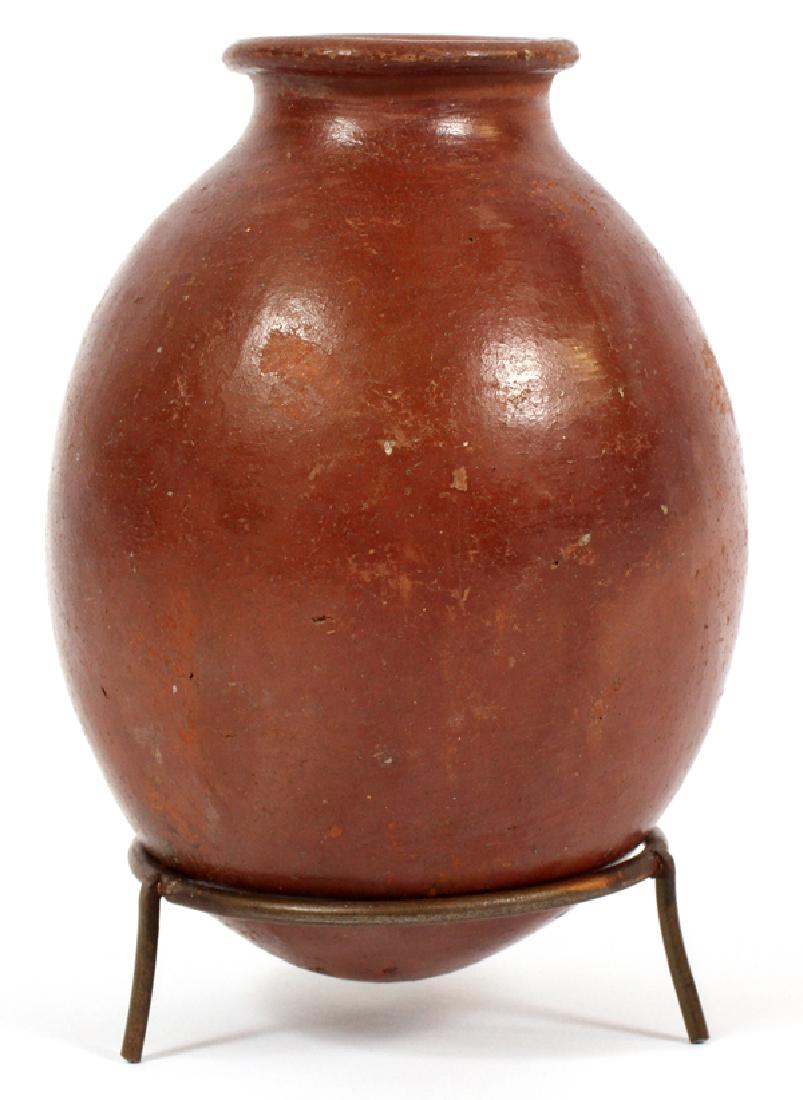 EGYPTIAN RED-POLISHED POTTERY JAR (1 of 4)