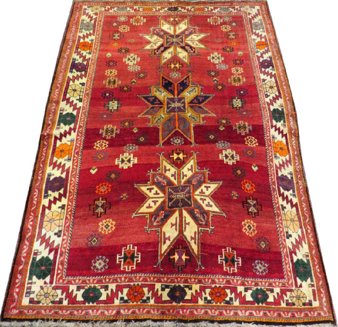 PERSIAN KARAJEH HAND WOVEN WOOL RUG (1 of 4)