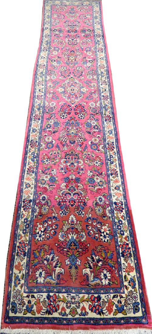 PERSIAN SAROUK HAND WOVEN WOOL RUNNER (1 of 4)