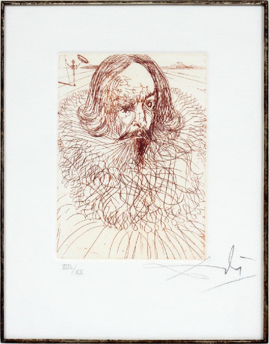 AFTER SALVADOR DALI ETCHING, 1967 "CERVANTES" (1 of 5)