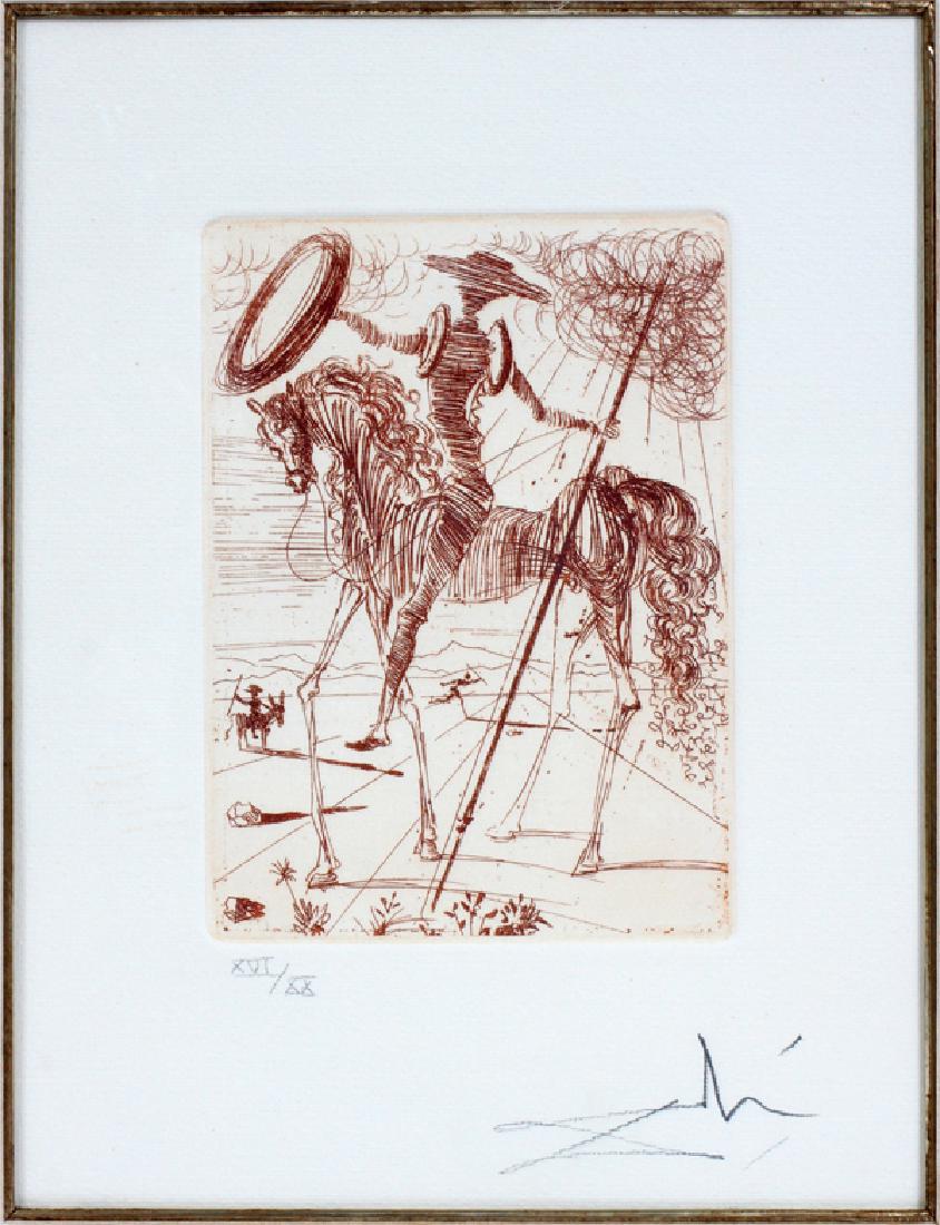 AFTER SALVADOR DALI ETCHING, 1969 "DON QUIXOTE" (1 of 5)