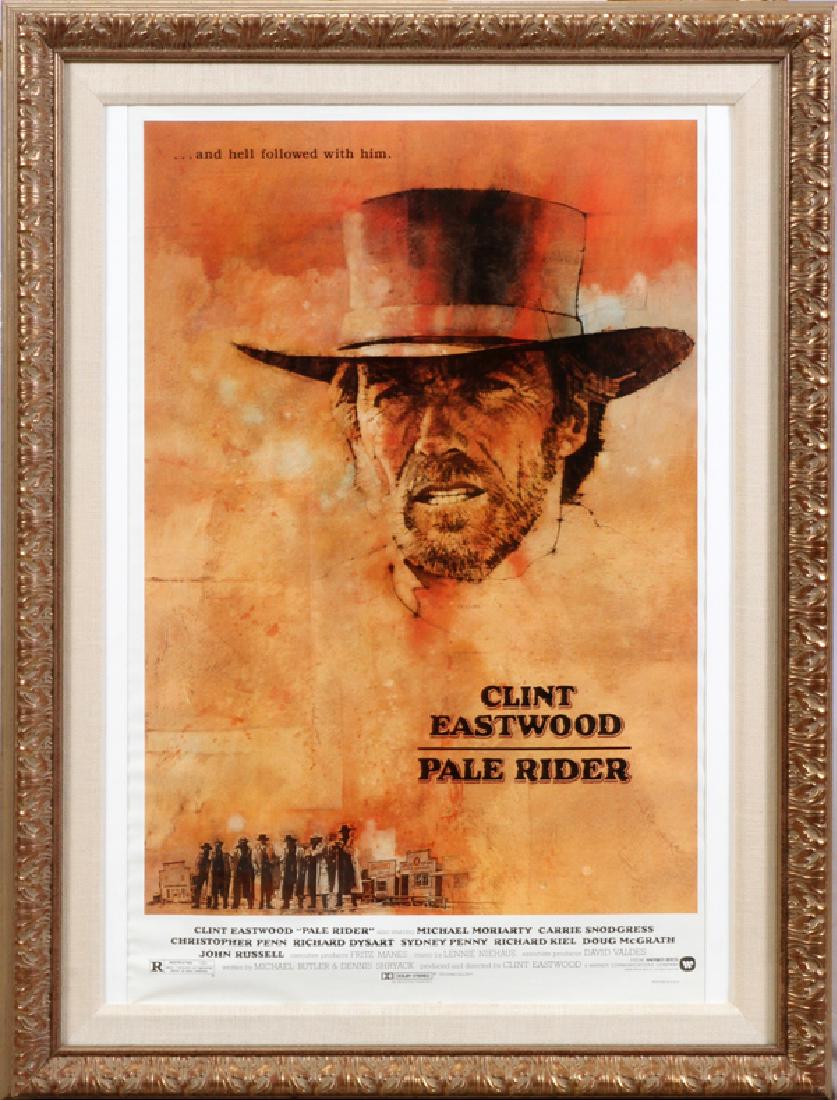 "PALE RIDER" MOVIE POSTER, C. 1985 (1 of 3)