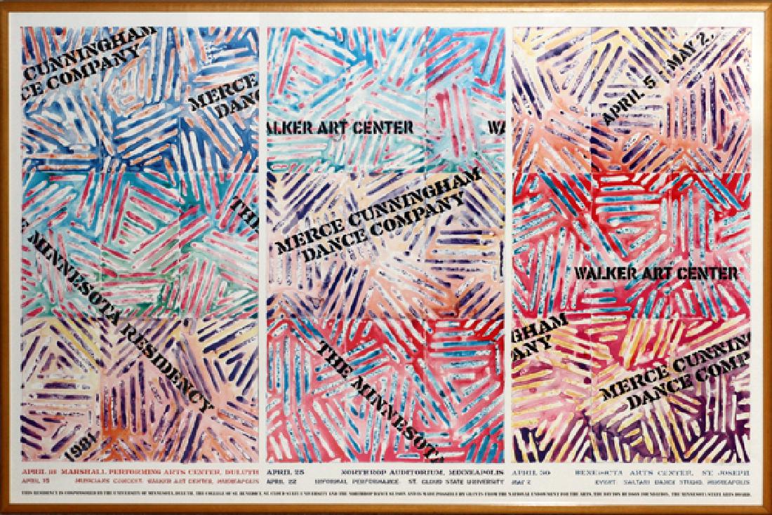 JASPER JOHNS SCREENPRINT CONCERT POSTER (1 of 3)