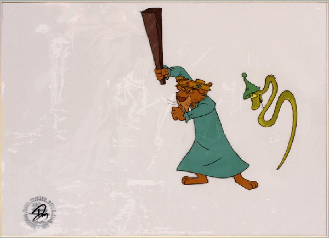 DISNEY ANIMATION CEL PRINCE JOHA & SIR HISS (1 of 2)