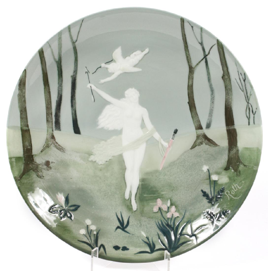 ROSENTHAL PATE-SUR-PATE PORCELAIN PLAQUE BY ROTH (1 of 5)