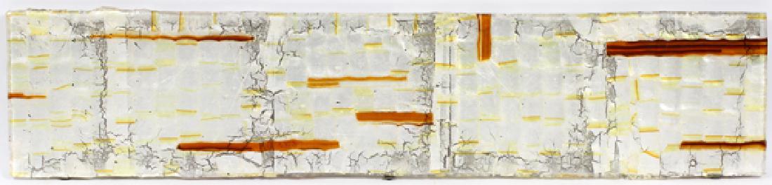 STUDIO GLASS PANEL MOUNTED ON IRON FRAME (1 of 2)