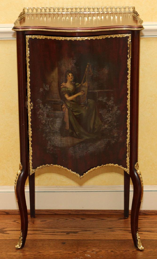 MAHOGANY MUSIC CABINET, H 41", W 22", D 16" (1 of 4)